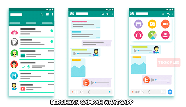 cara bersihkan file sampah whatsapp mudah